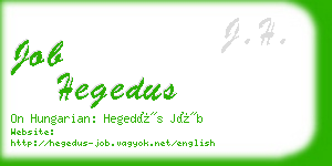 job hegedus business card